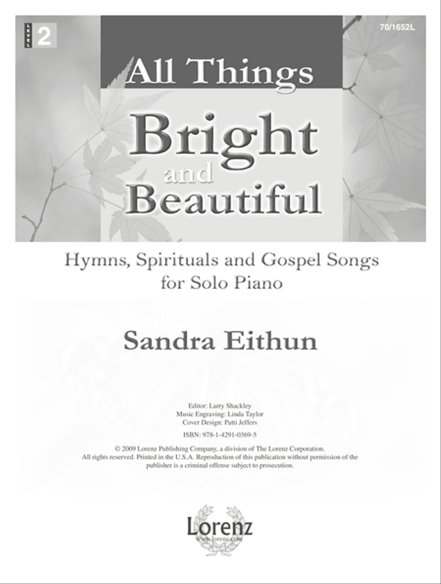 All Things Bright and Beautiful