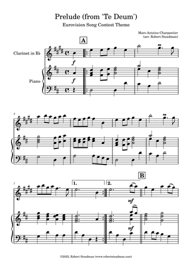 Prelude (from 'Te Deum') - EUROVISION SONG CONTEST THEME