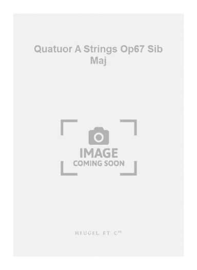 Quatuor A Strings Op67 Sib Maj