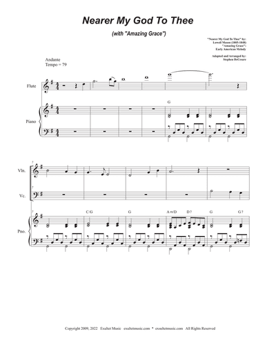 Nearer My God To Thee (with "Amazing Grace") (Duet for Violin and Cello)