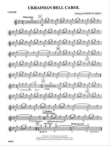 Ukrainian Bell Carol: Flute