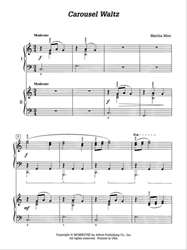 Carousel Waltz - Piano Duo (2 Pianos, 4 Hands)