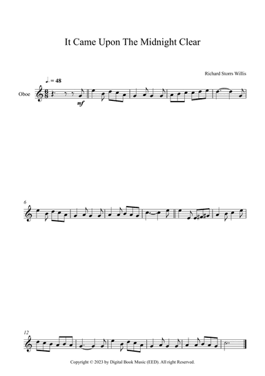 It Came Upon The Midnight Clear - Richard Storrs Willis (Oboe)