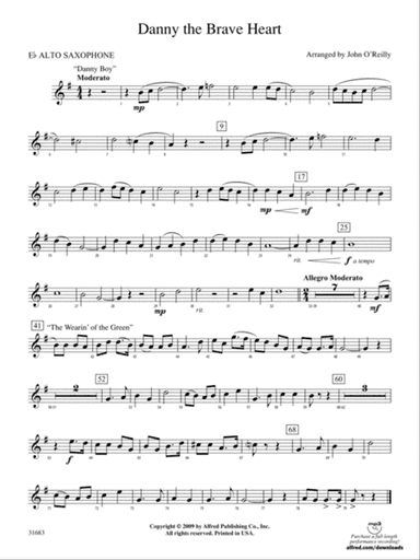 Danny the Brave Heart: E-flat Alto Saxophone