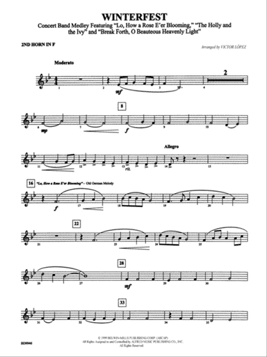 Winterfest: 2nd F Horn