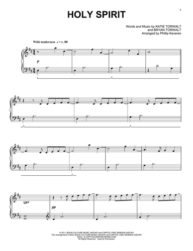 Holy Spirit (arr. Phillip Keveren)