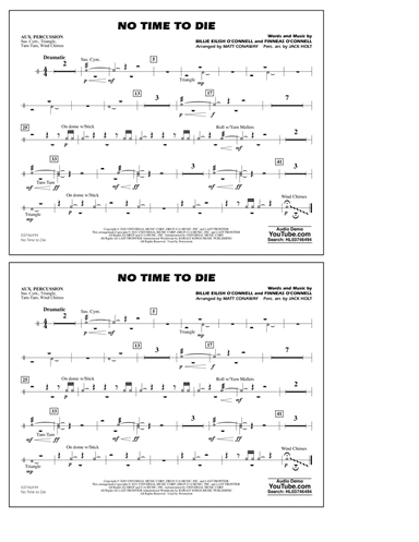 No Time to Die (arr. Matt Conaway & Jack Holt) - Aux Percussion