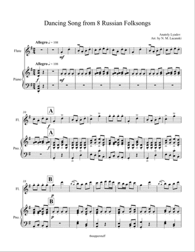 Dancing Song from 8 Russian Folksongs