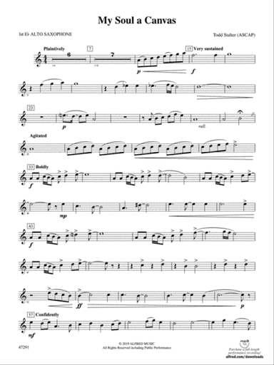 My Soul a Canvas: E-flat Alto Saxophone