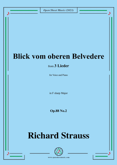 Richard Strauss-Blick vom oberen Belvedere,in F sharp Major
