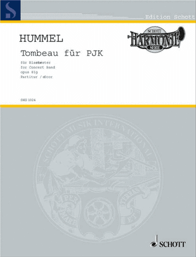 Tombeau Op. 81g For Pjk Wind Band Score