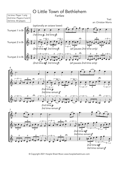 O Little Town of Bethlehem Fanfare