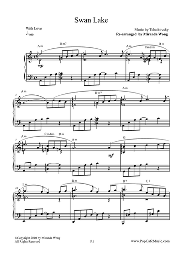 Swan Lake (Beautiful Version) - Famous Piano Music No.12