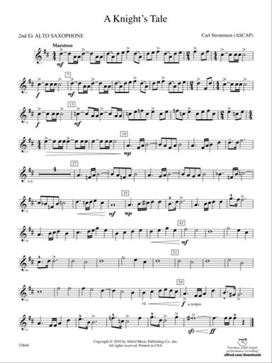 A Knight's Tale: 2nd E-flat Alto Saxophone