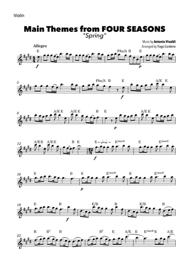 Main Themes from Four Seasons “Spring”