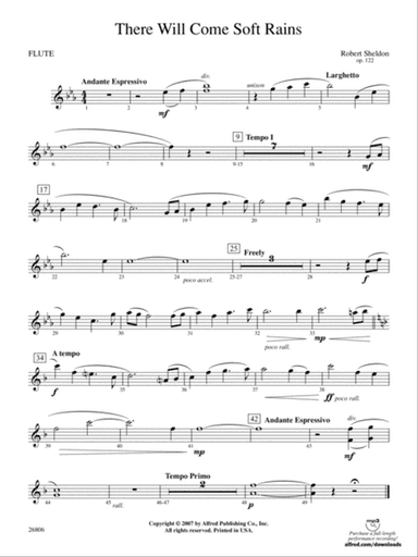 There Will Come Soft Rains: Flute