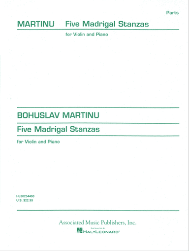 5 Madrigal Stanzas