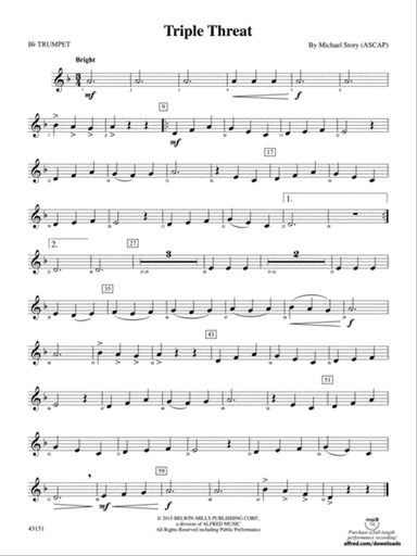 Triple Threat: 1st B-flat Trumpet