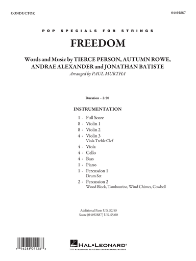 Freedom (arr. Paul Murtha) - Conductor Score (Full Score)