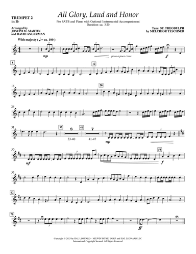 All Glory, Laud and Honor - Bb Trumpet 2