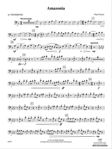 Amazonia: 1st Trombone