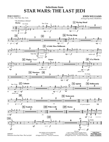 Selections from Star Wars: The Last Jedi - Percussion 2