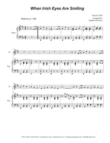 When Irish Eyes Are Smiling (Flute solo and Piano)