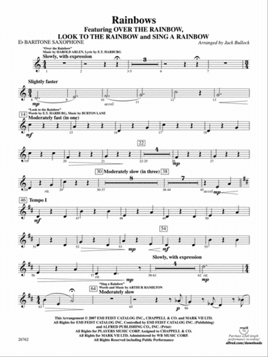 Rainbows: E-flat Baritone Saxophone