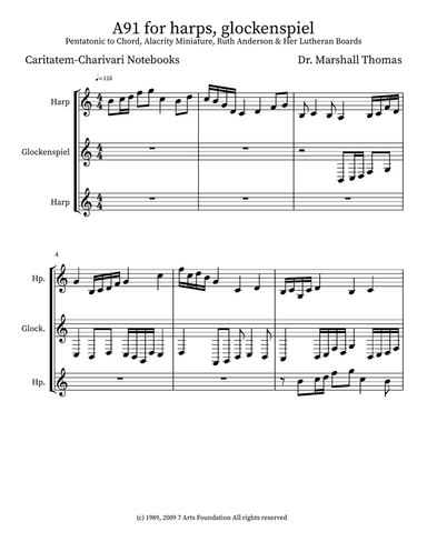 A91 for harps, glockenspiel