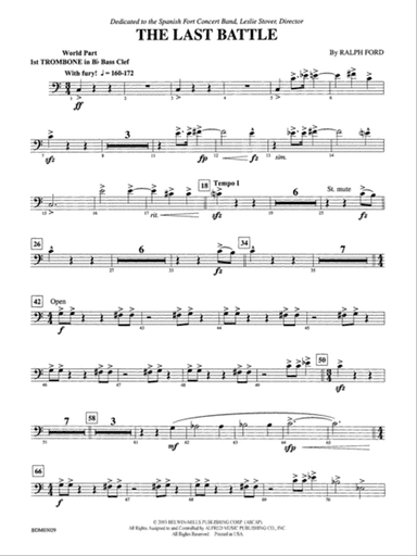 The Last Battle: (wp) 1st B-flat Trombone B.C.