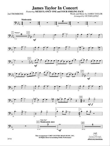 James Taylor in Concert: 2nd Trombone