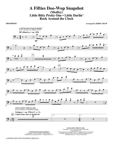 A Fifties Doo-Wop Snapshot (Medley) - Trombone