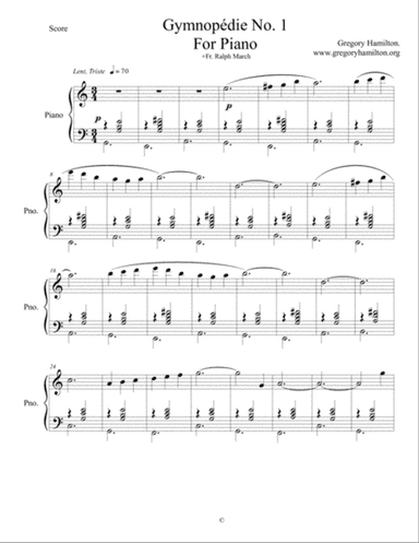 Gymnopédie No. 1