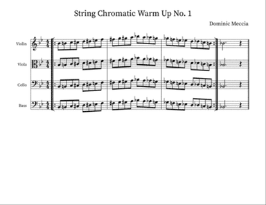 String Chromatic Warm Up No 1