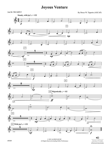 Joyous Venture: 2nd B-flat Trumpet