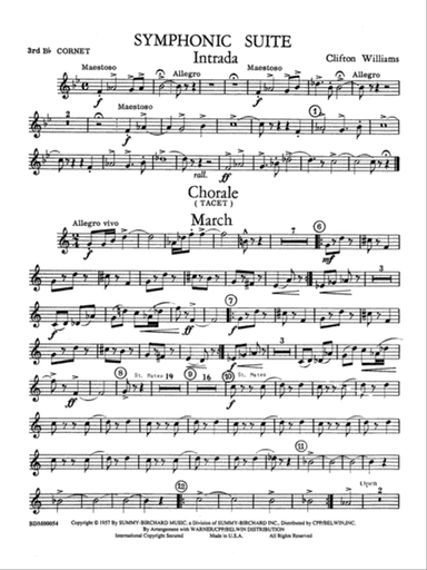 Symphonic Suite: 3rd B-flat Cornet