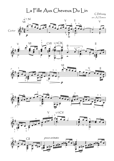 La Fille Au Cheveux de Lin