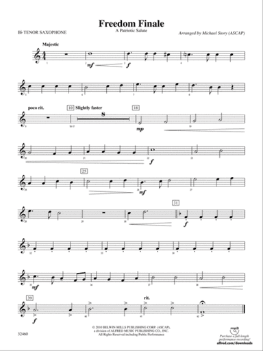Freedom Finale: B-flat Tenor Saxophone