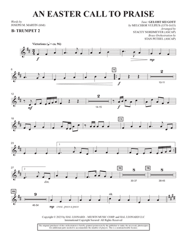 An Easter Call To Praise - Bb Trumpet 2