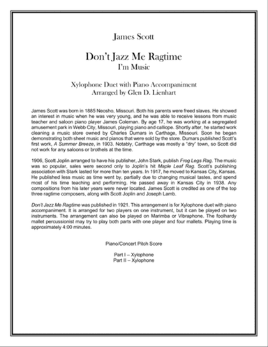 Don't Jazz Me Ragtime