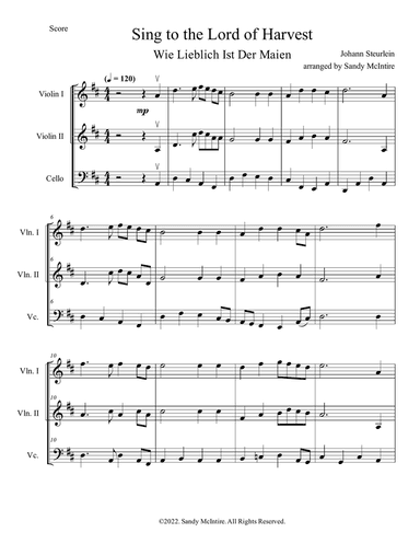 Sing to the Lord of Harvest