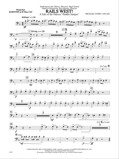 Rails West! (A Tale of the Odessa Puddle Jumper): (wp) B-flat Baritone B.C.