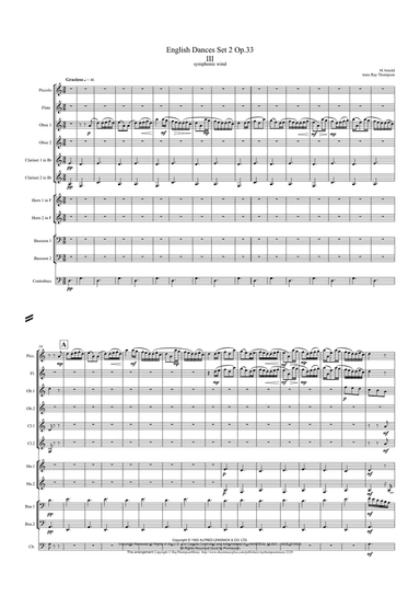 English Dances, Set 2, Op. 33: No. 3. Grazioso
