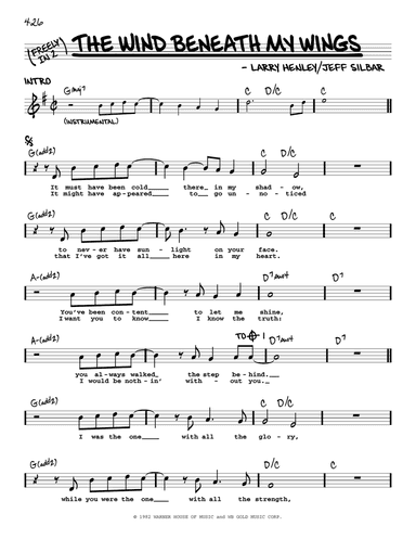 The Wind Beneath My Wings