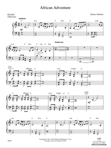 African Adventure: Piano Accompaniment