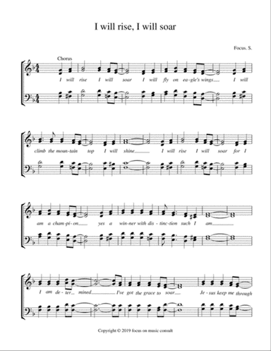 I will rise, I will soar