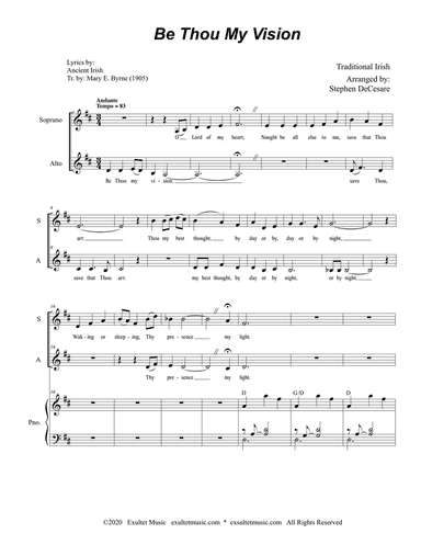 Be Thou My Vision (2-part choir - (SA)