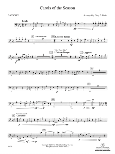 Carols of the Season: Bassoon