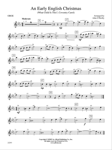 Early English Christmas: Oboe