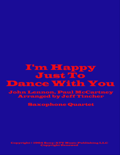 I'm Happy Just To Dance With You